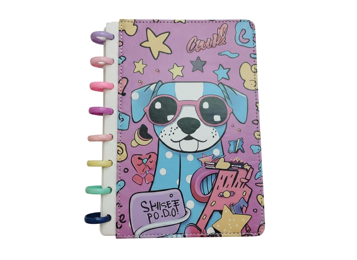 LIBRETA DE APUNTES 1L/100H DOG (FUCSIA)