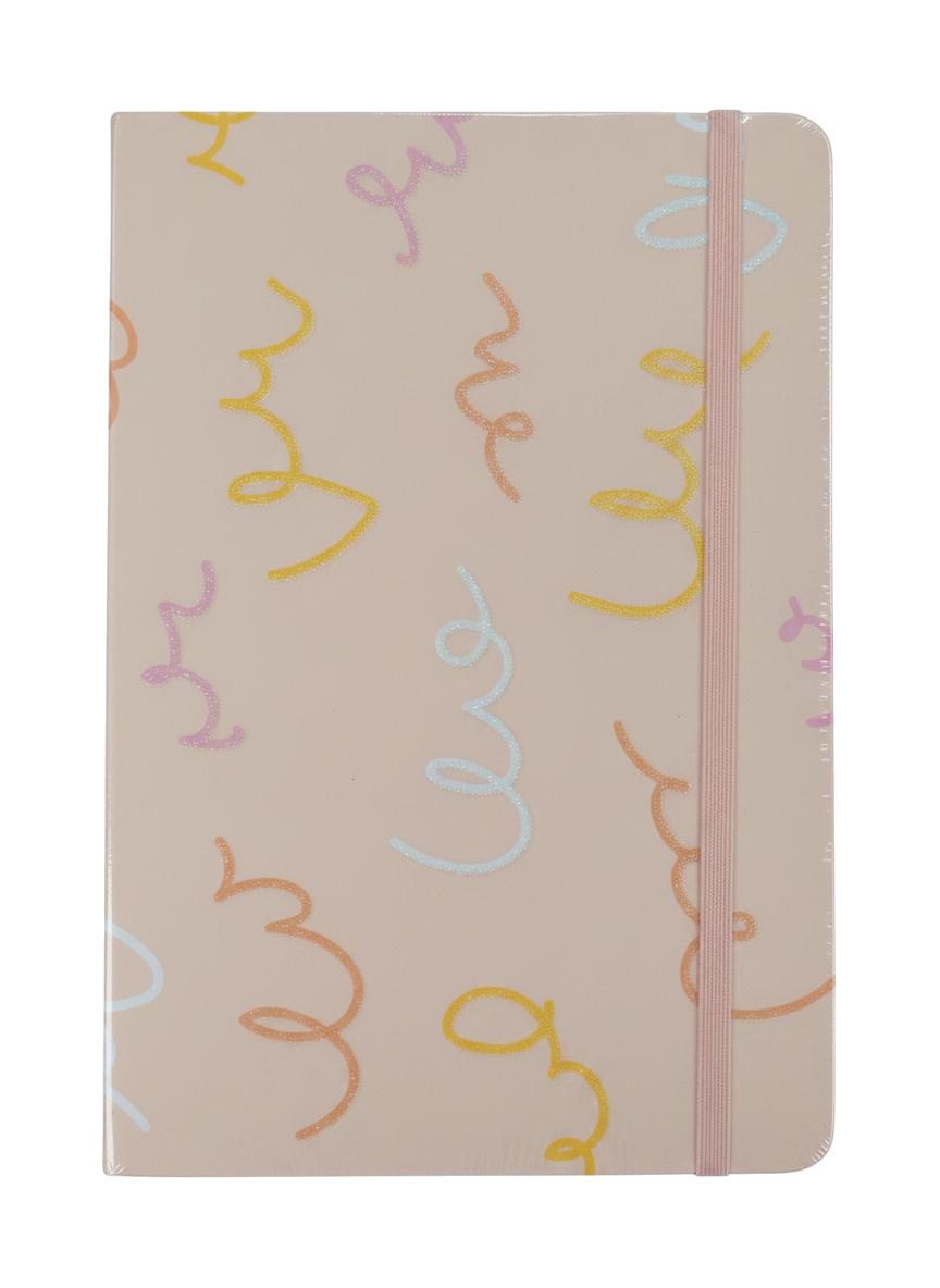 LIBRETA DE APUNTES 1L/80H FIGURAS ESCARCHADA