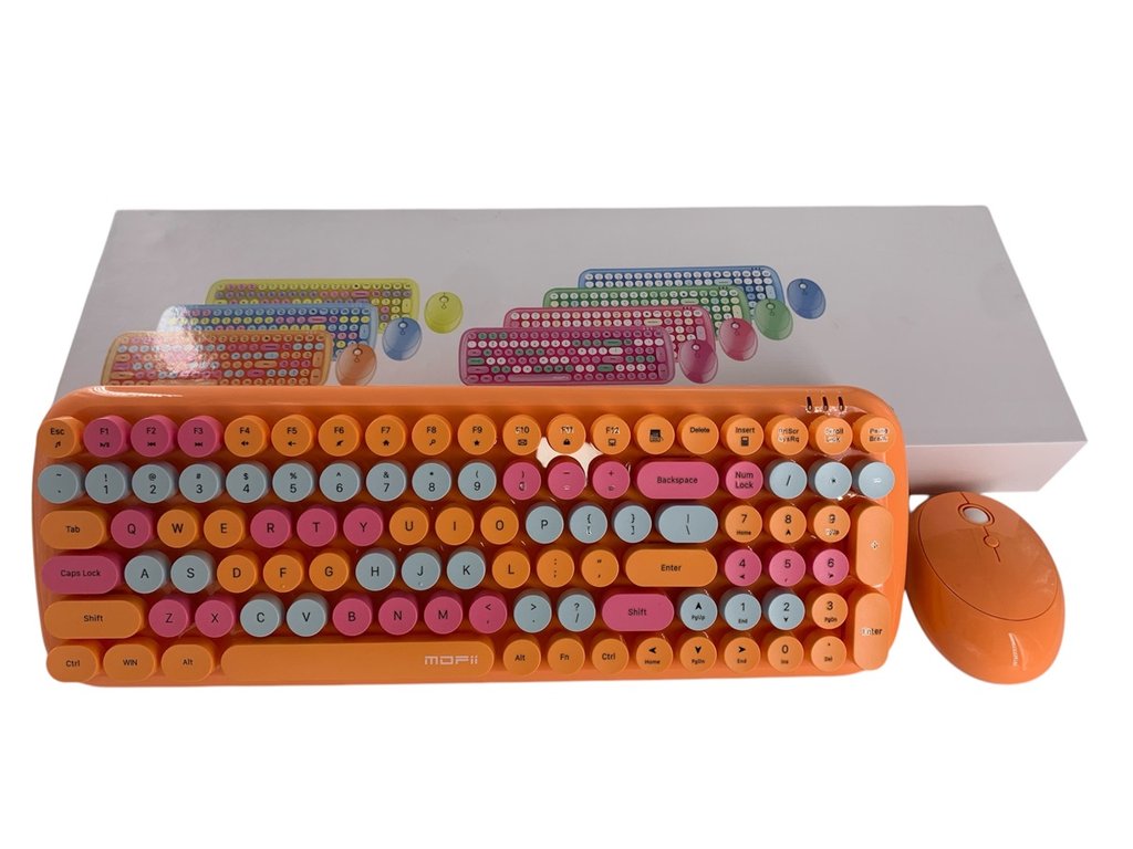 SET TECLADO Y MOUSE INALAMBRICO OVALADO MOFII