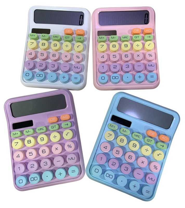 CALCULADORA SOLAR UNICOLOR MATE 27 TECLAS MM