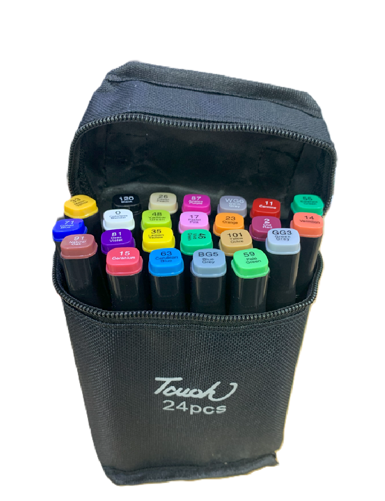 MARCADORES DOS PUNTAS ESTUCHE 24UND TOUCH