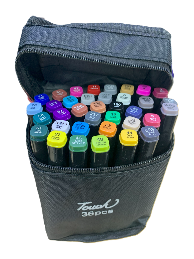 MARCADORES DOS PUNTAS ESTUCHE 36UND TOUCH