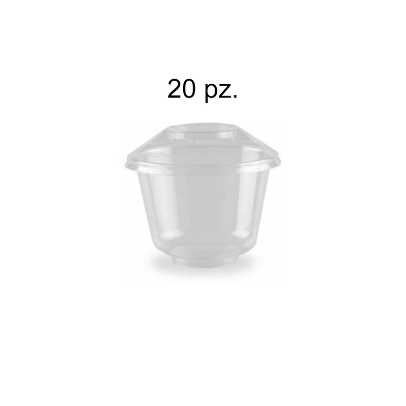 MINI VASO ACRILICO 20 PZ