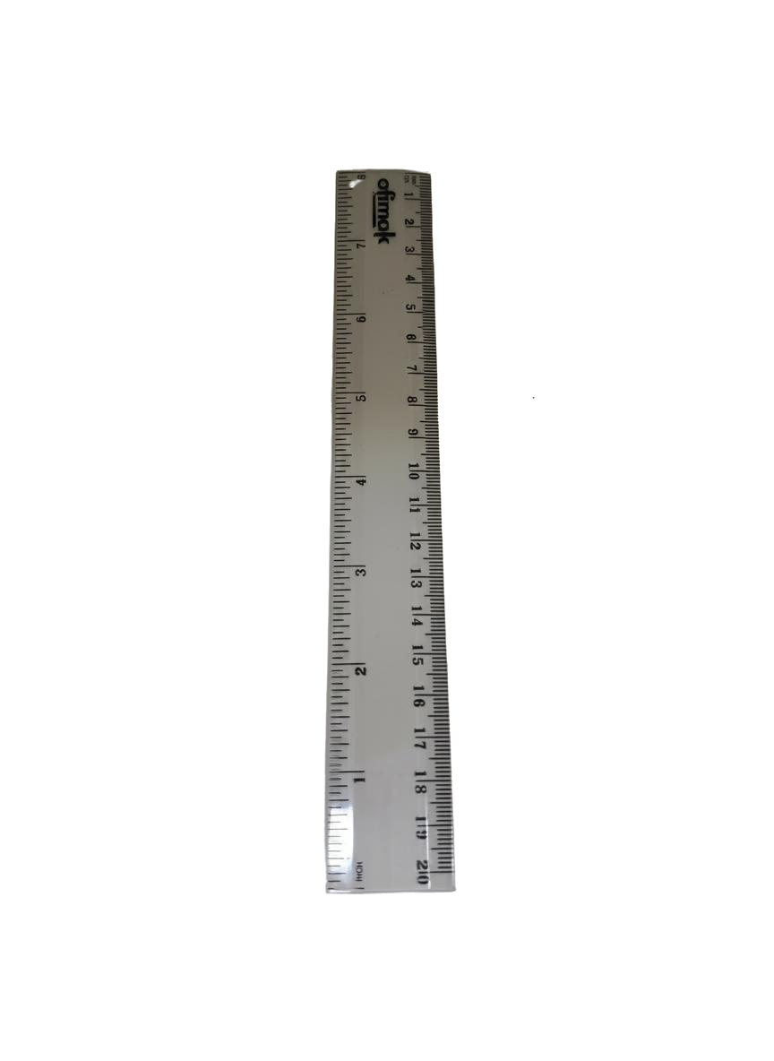 REGLA 20CM TRANSPARENTE OFIMAK