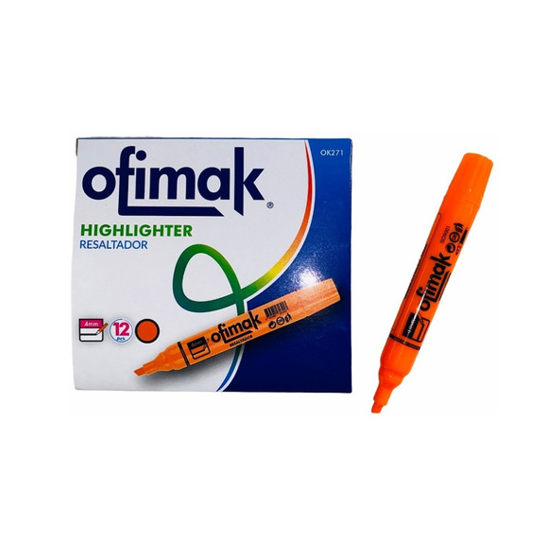 RESALTADOR NARANJA REDONDO OFIMAK