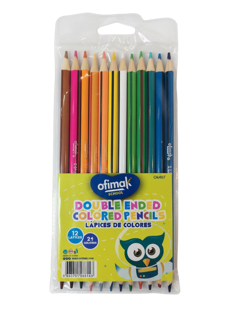 COLOR ESCOLARES DBL PTA 12 PZ OFIMAK