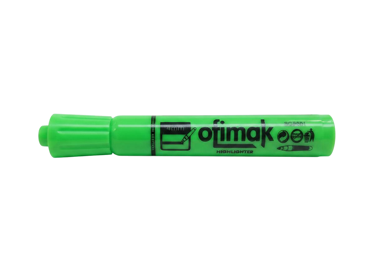 RESALTADOR VERDE REDONDO OFIMAK