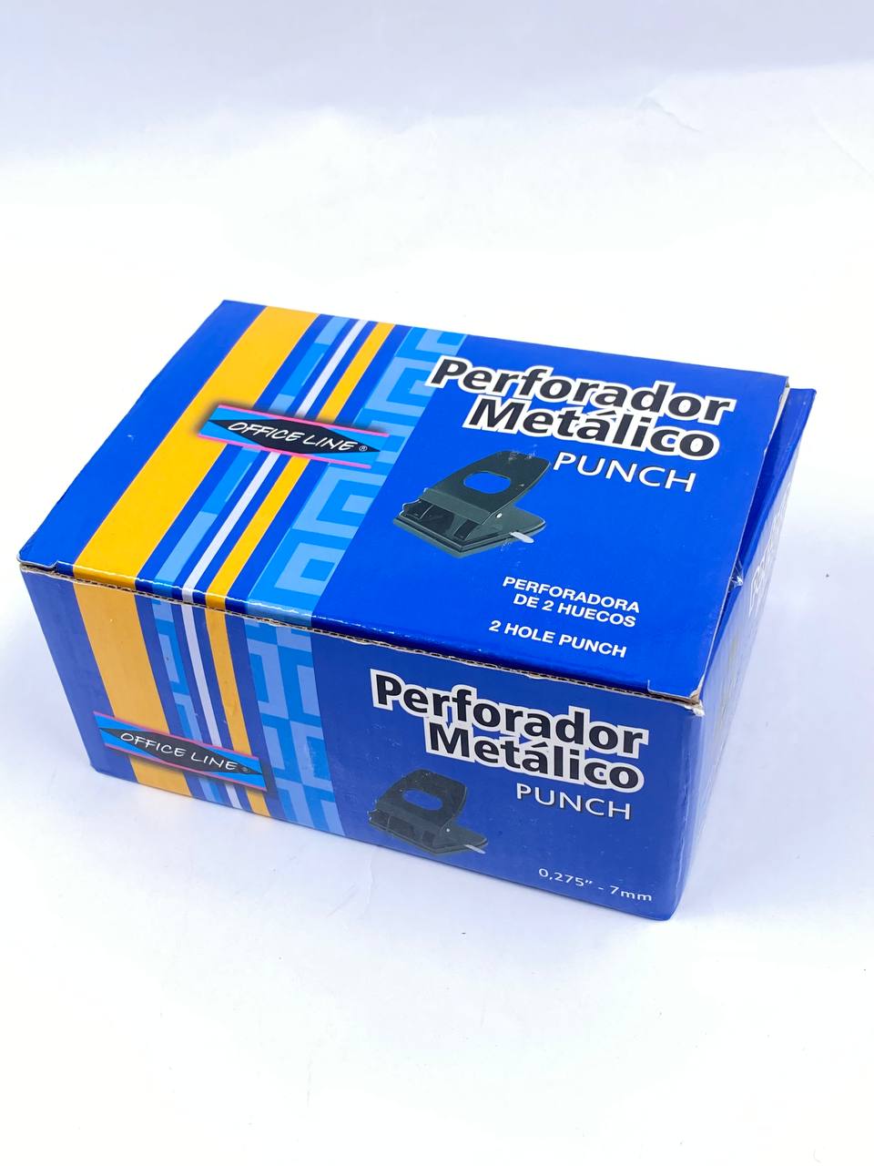 PERFORADOR METALICO 2 HUECOS OFFICE LINE
