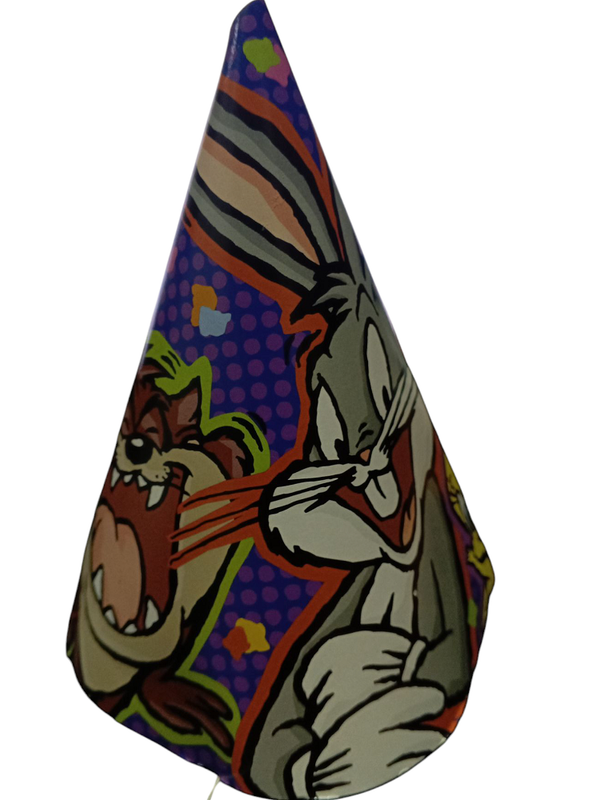 GORRO CONO LOONEY TUNES PAQ 8UNID