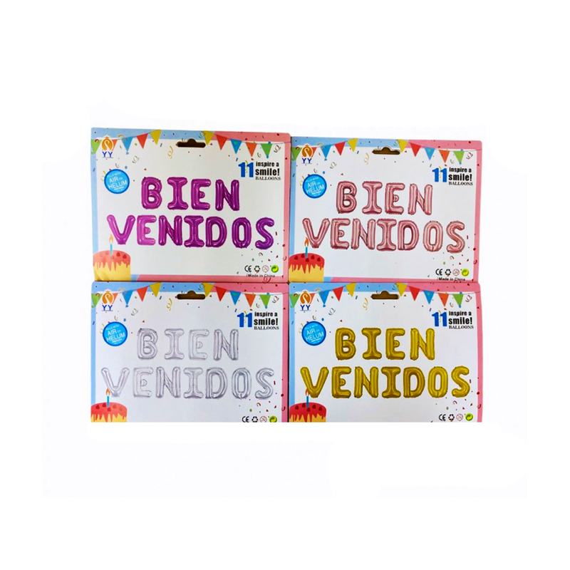 SET DE GLOBOS BIENVENIDOS