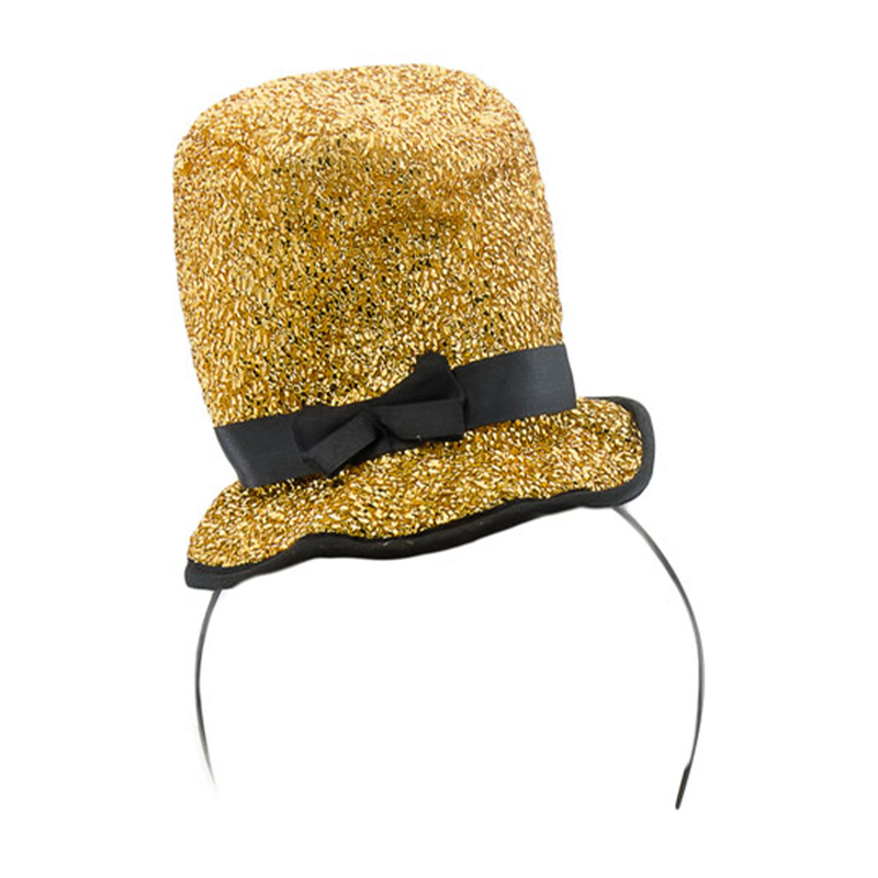 CINTILLO MINI SOMBRERO ESCARC DORADO