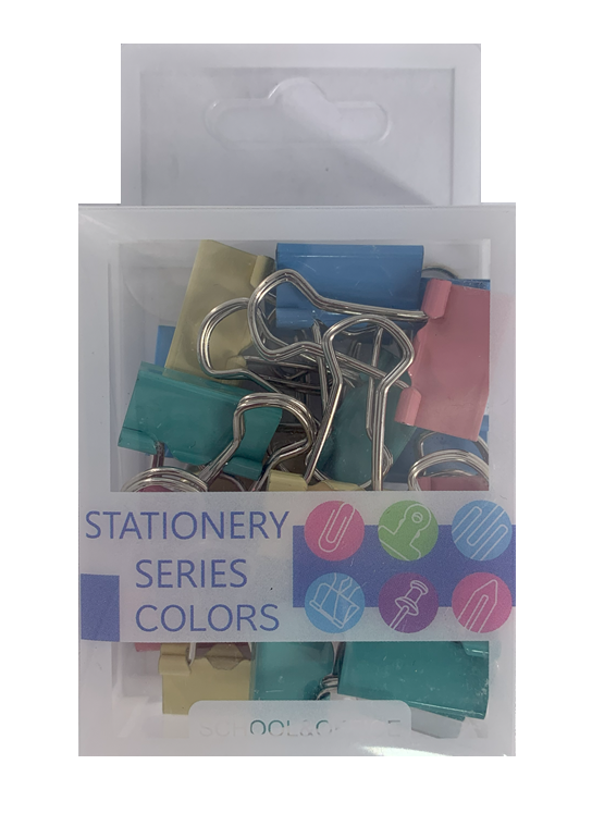 GANCHO DBL CLIPS 19MM 20UND UNICOLORES SCHOOL&OFFICE