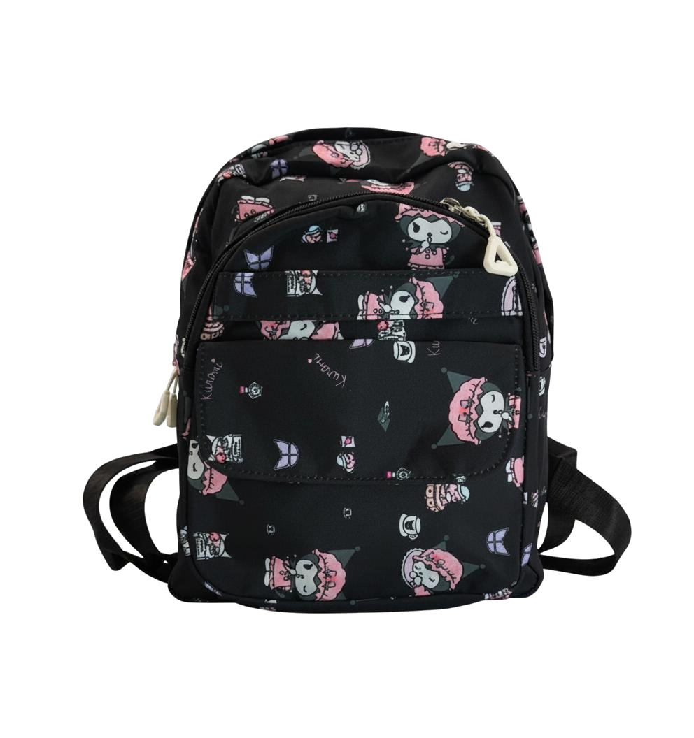 BOLSO KUROMI PEQUEÑO NEGRO 