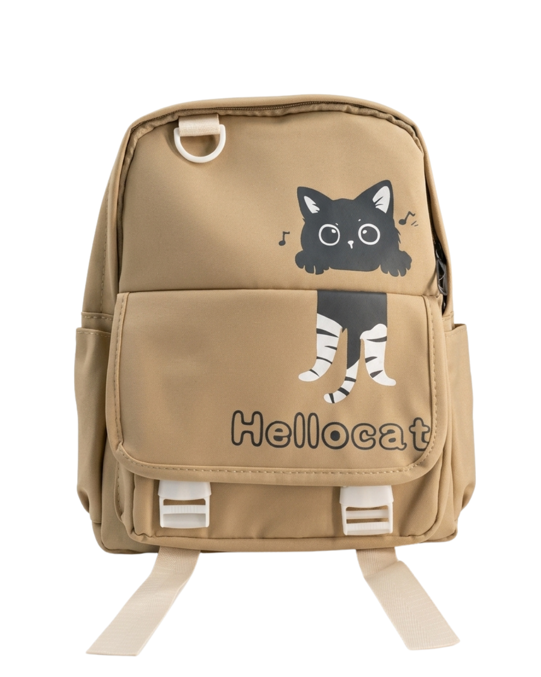 MORRAL GATITO MINI CON MONEDERO  (BEIGE)