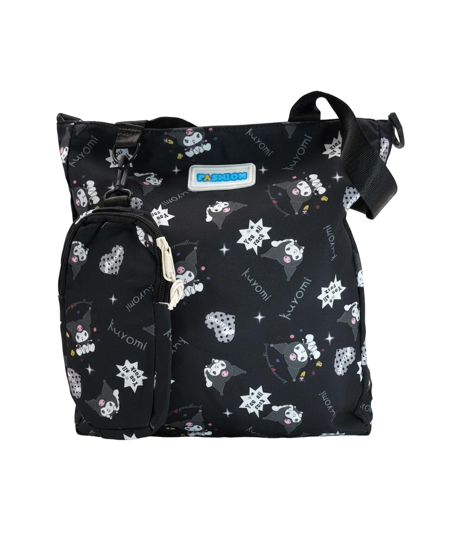 BOLSO DE MANO KUROMI NEGRO 