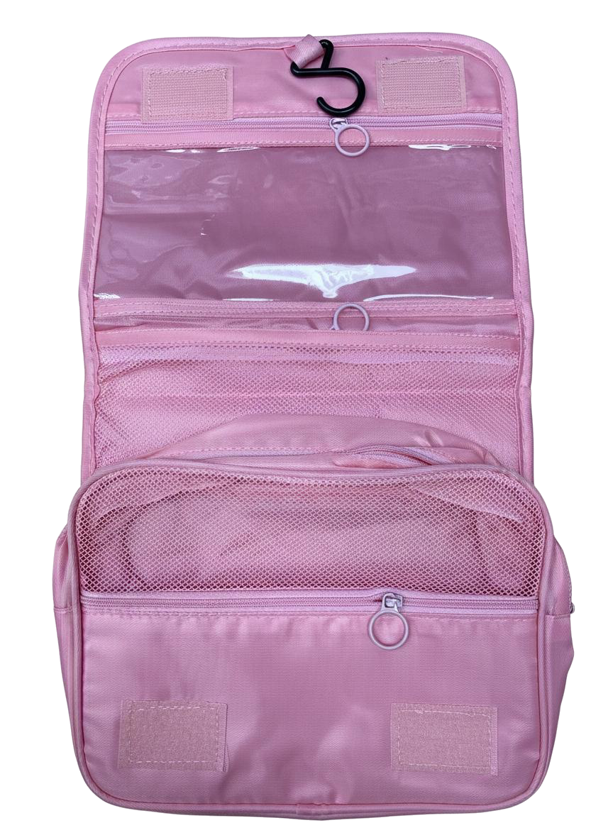 NECESER VIAJERO TELA GRUESA (ROSADO)