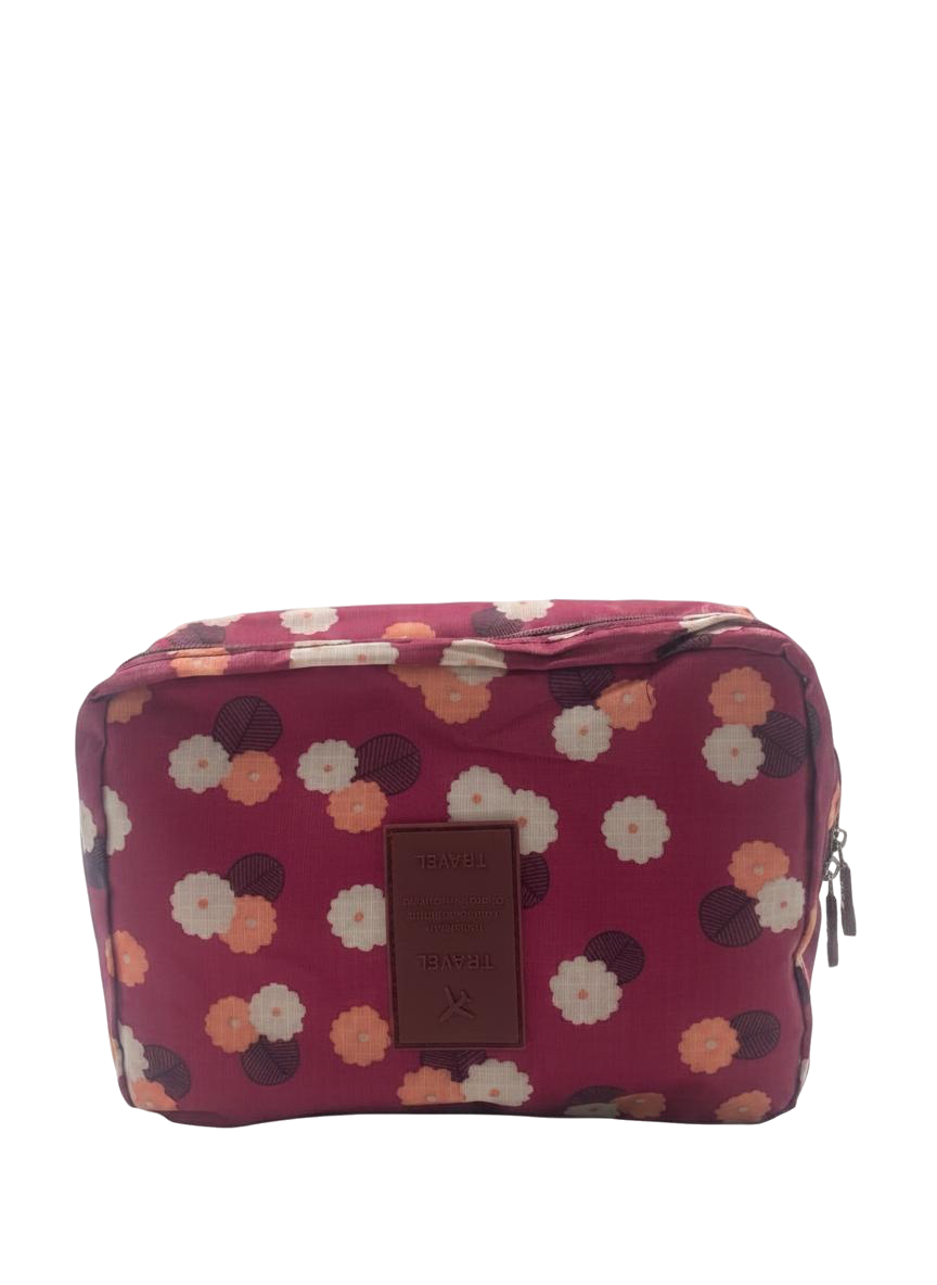 BOLSO ORGANIZADOR VIAJERO ESTAMPADOS (FUCSIA)
