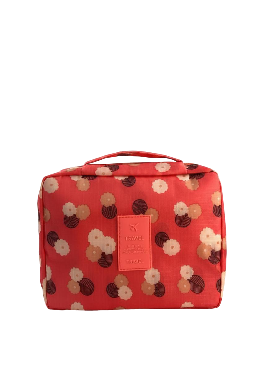 BOLSO ORGANIZADOR VIAJERO ESTAMPADOS (CORAL)