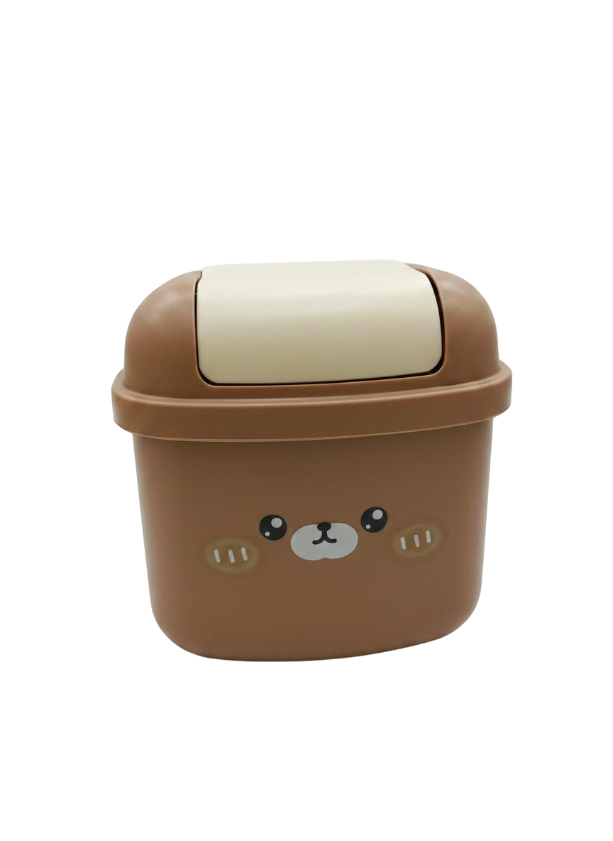 MINI PAPELERA ANIMALITOS (MARRON)