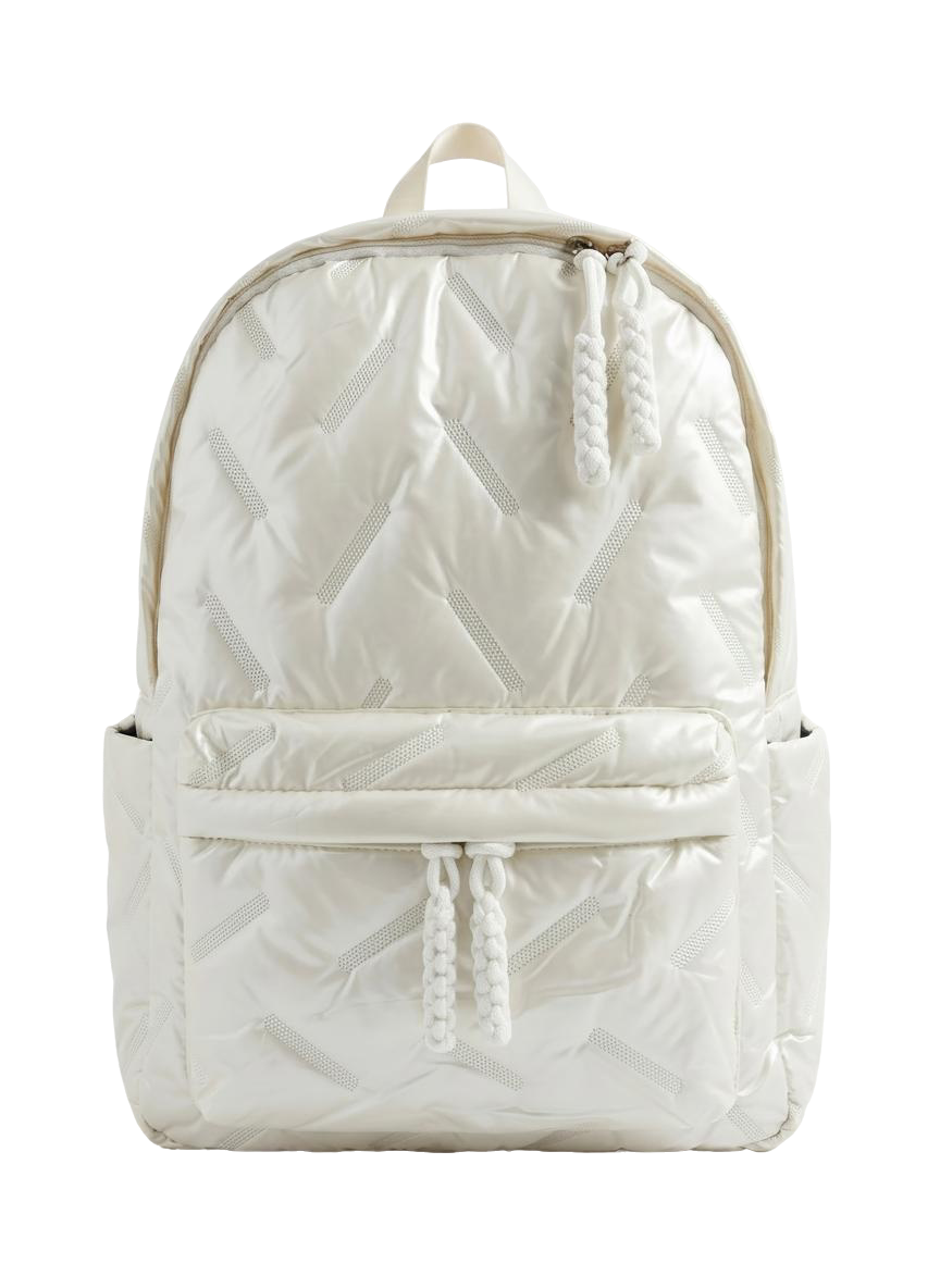 MORRAL ACOLCHADO BRILLANTE (BLANCO)