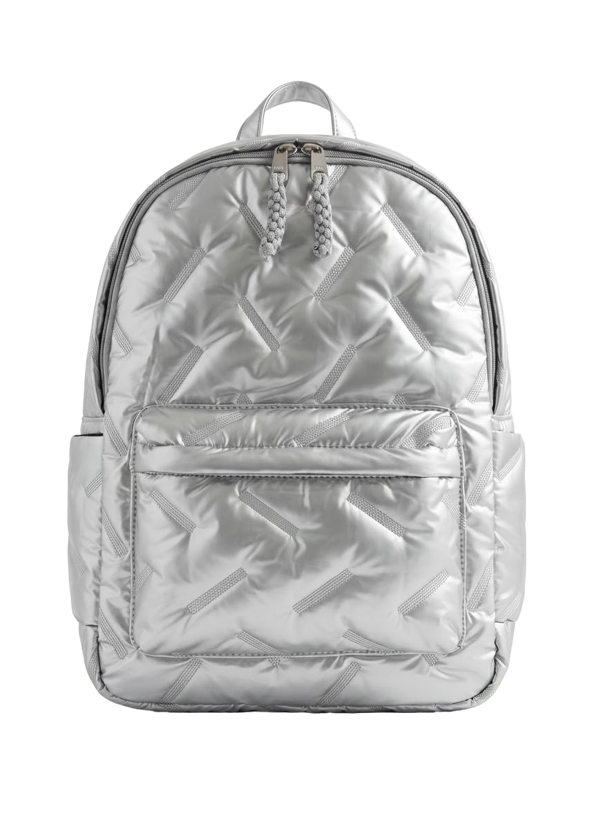 MORRAL ACOLCHADO BRILLANTE (PLATEADO)