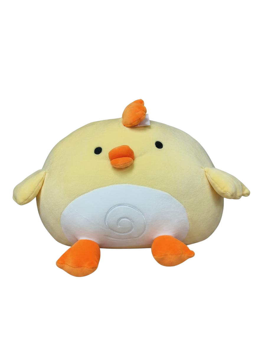 PELUCHE REDONDO ANIMALES (AMARILLO)