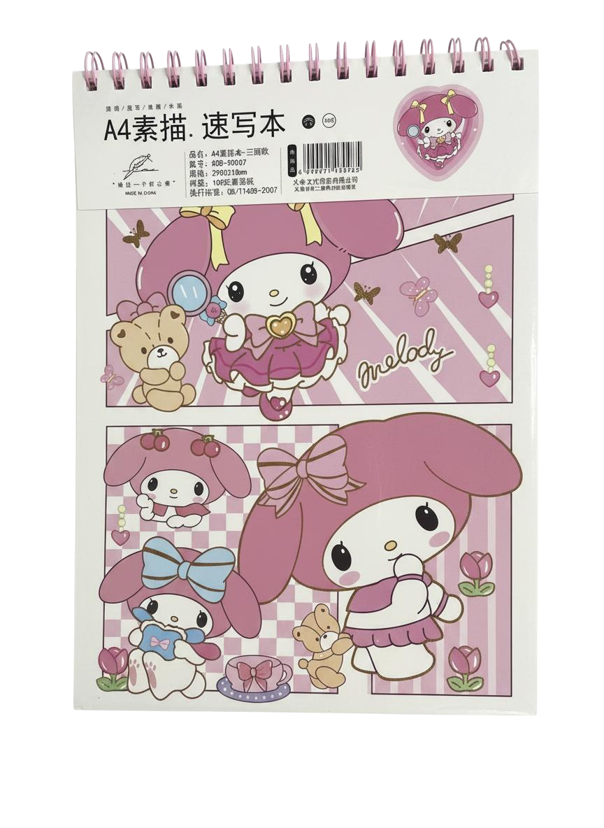 BLOCK DE DIBUJO SANRIO VERTICAL MY MELODY