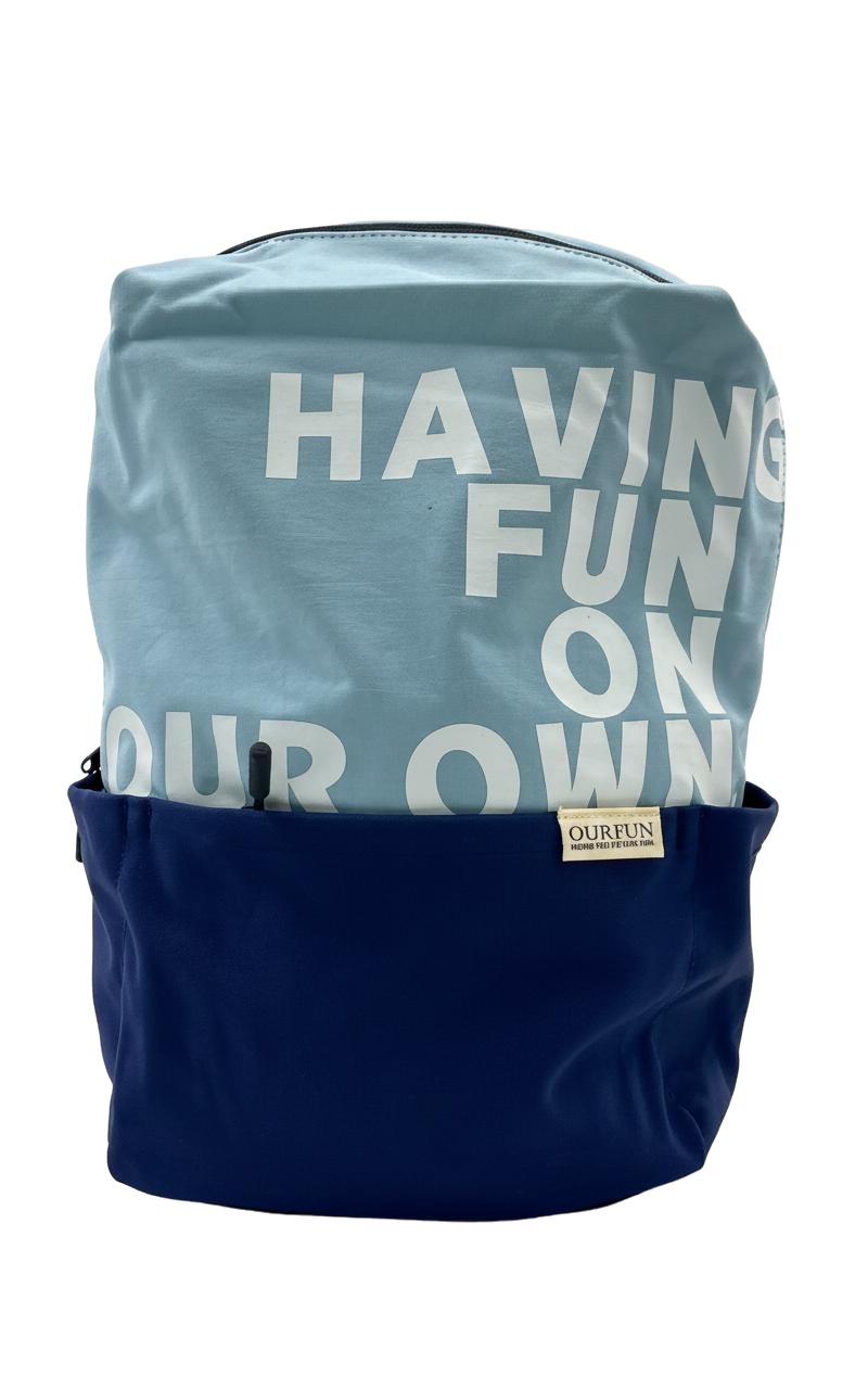 BOLSO OUR FUN ESTAMPADO (AZUL)