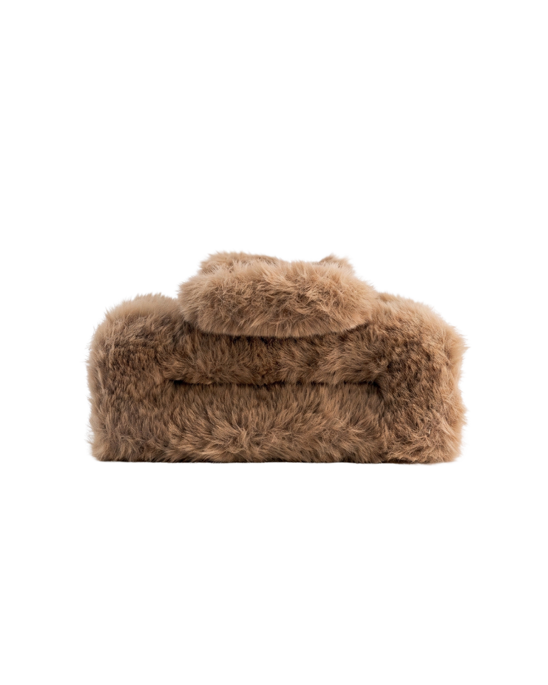 GANCHO PELUDITO RECTANGULAR (MARRON/CLARO)