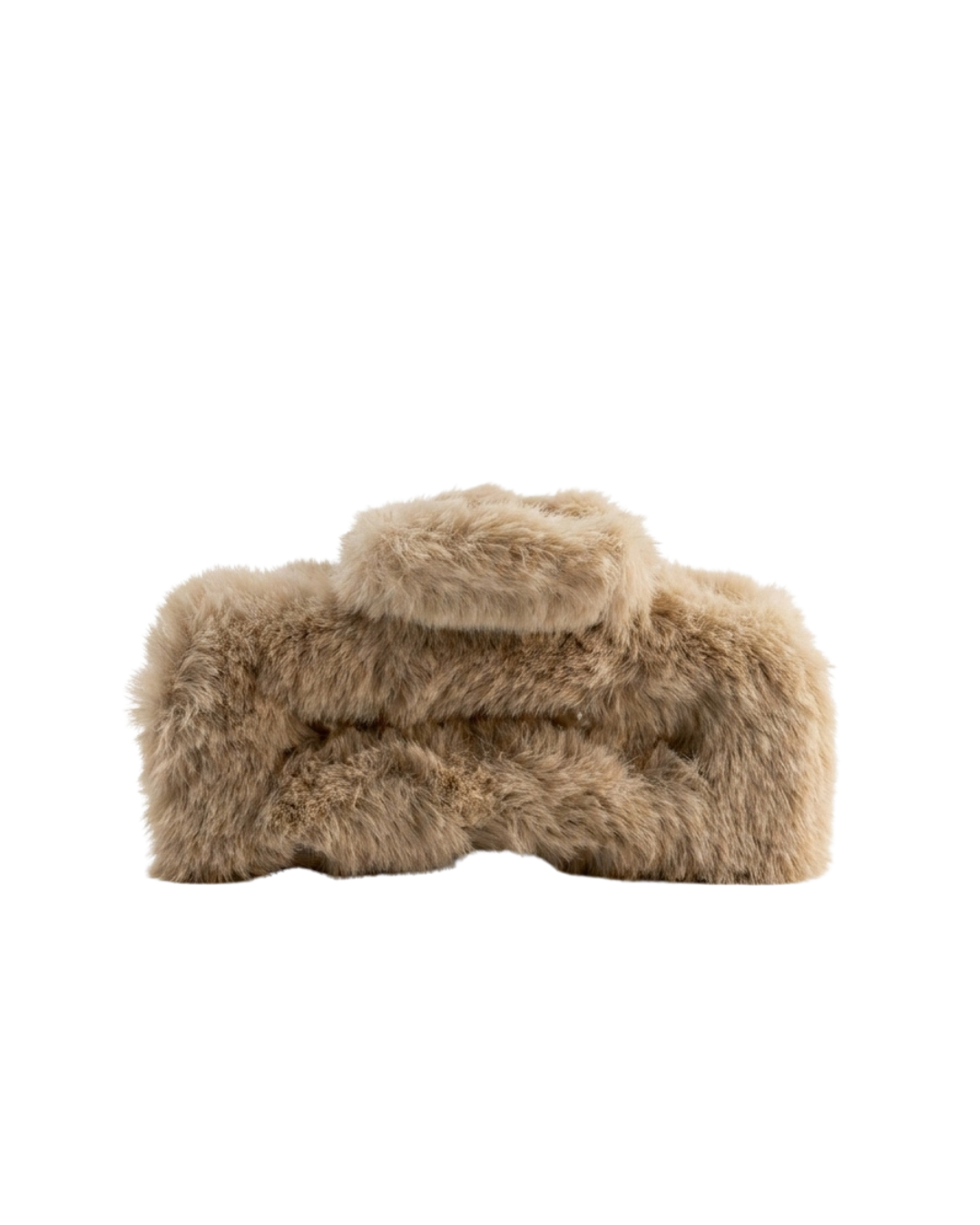 GANCHO PELUDITO RECTANGULAR (BEIGE)