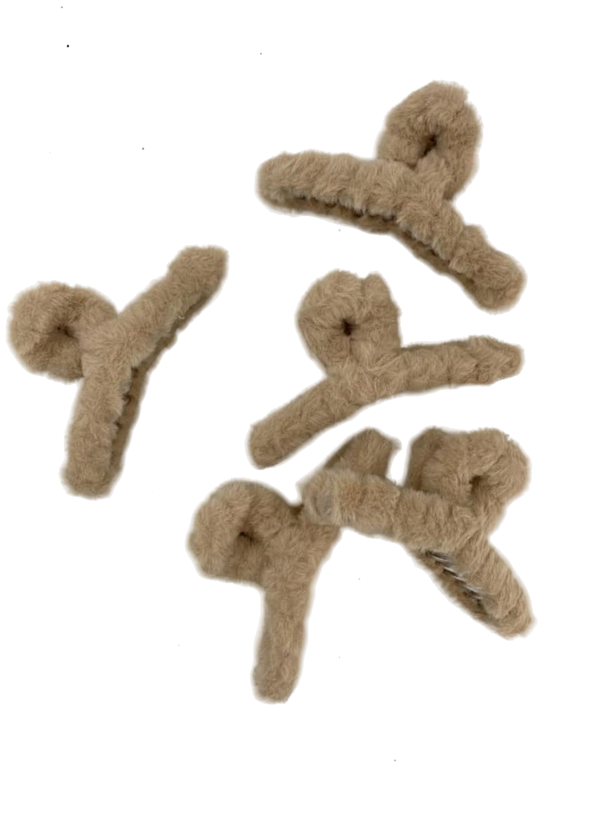GANCHO PELUDITO REDONDO (BEIGE)