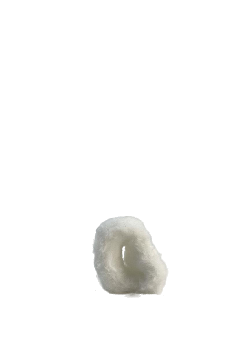 GANCHO PELUDITO CORAZON (BLANCO)