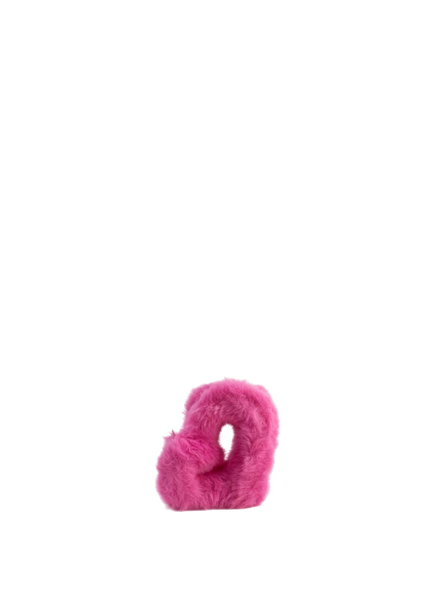 GANCHO PELUDITO CORAZON (FUCSIA)
