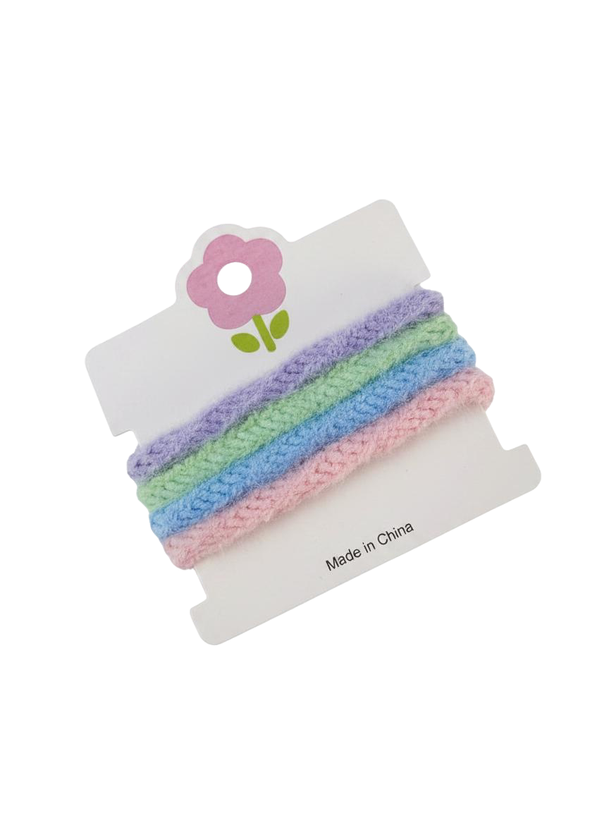 COLITAS PELUDITAS PASTELES 4 PZAS