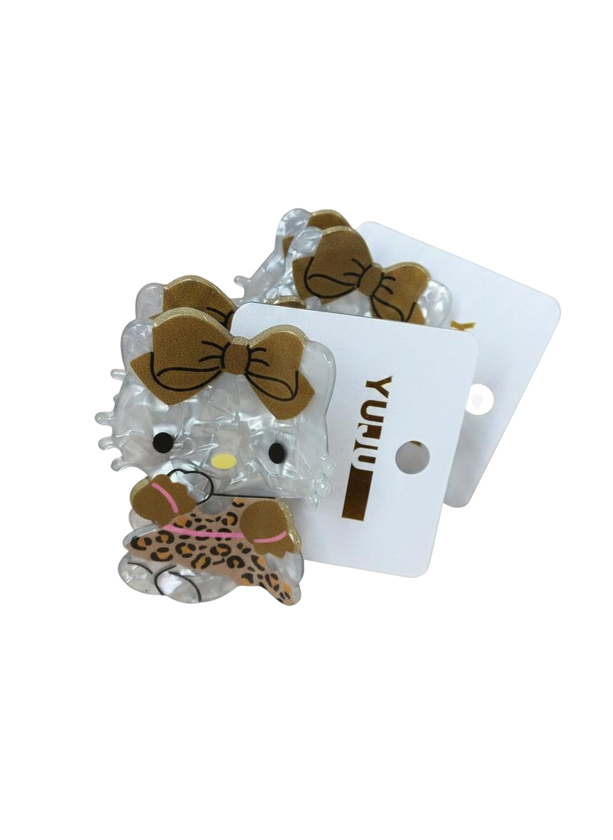 GANCHETA HELLO KITTY MARRON
