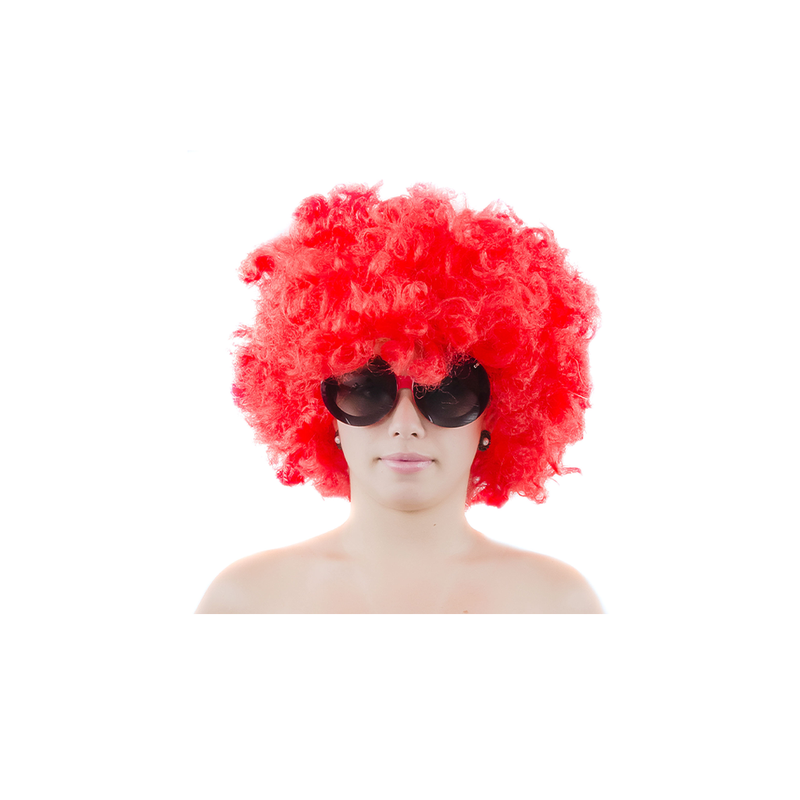 PELUCA AFRO ROJO
